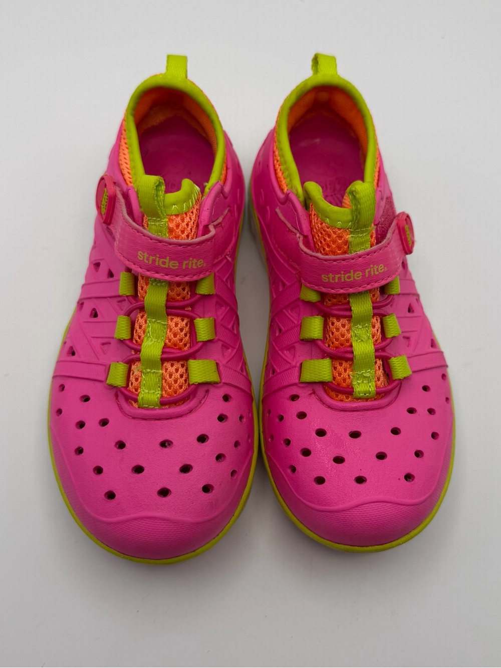 Stride Rite Made2Play Phibian Pink Water Shoes Kids Size 11 Gorpcore Summer